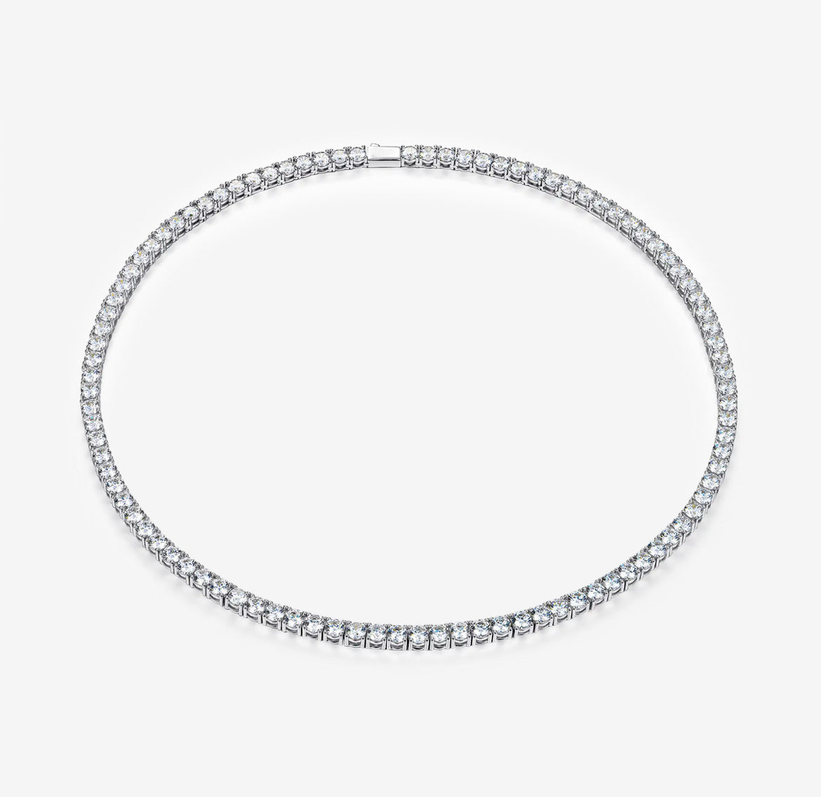 5mm Tennis Chain White Gold TheDripBox