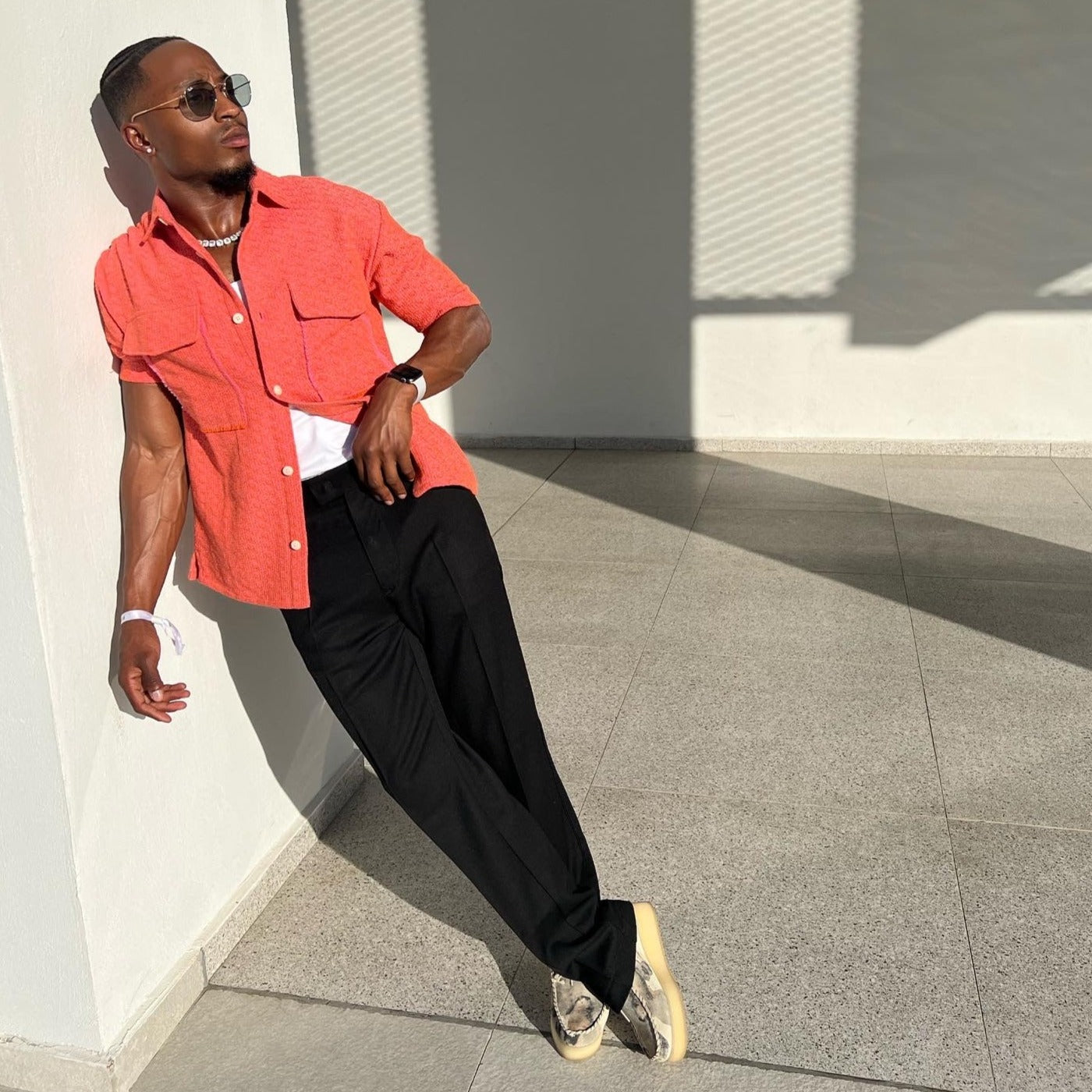 clustered tennis necklace