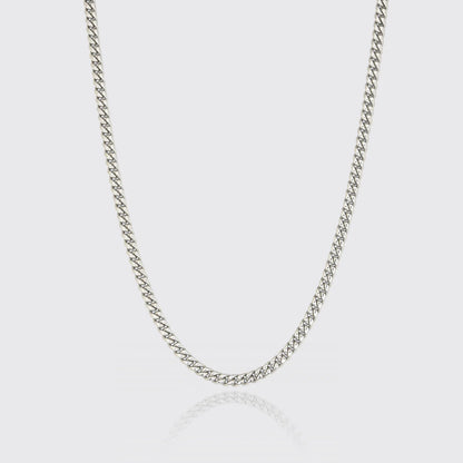 6mm cuban silver, micro cuban silver