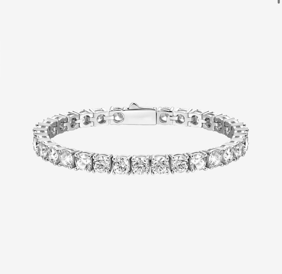 TENNIS BRACELET [WHITE GOLD 5mm]