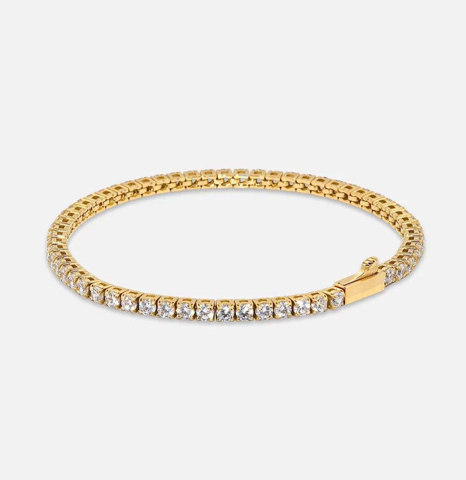 TENNIS BRACELET [ GOLD 3mm]