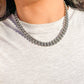 silver 10mm cuban necklace