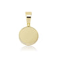 Rear of Gold Compass pendant